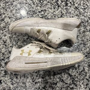 Under Armour Block City Volleyball Shoe Women's White/Gold Used Sz9
